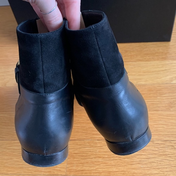 Chanel Pointed Multi Material Zip & Buckle Bootie - Picture 6 of 9